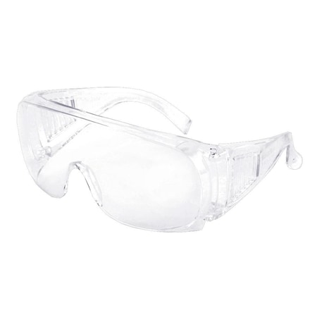 Sellstrom Safety Glasses, Uncoated, Clear Lens, Clear Frame, Half-Frame S79302